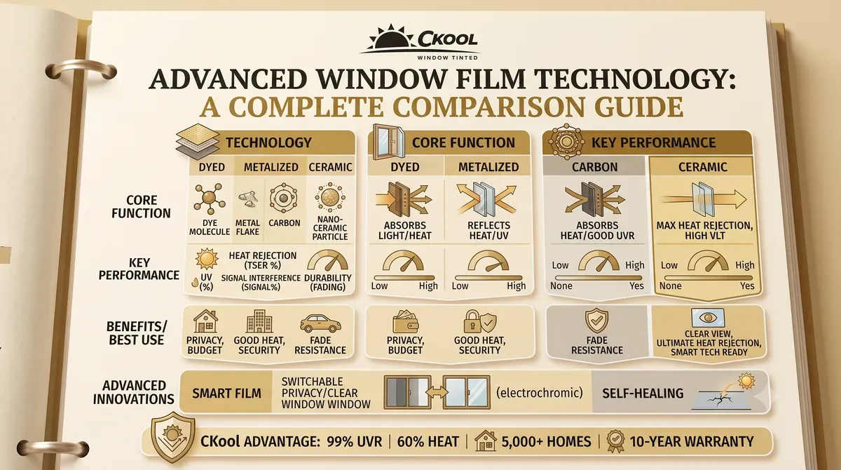 Advanced Window Film Technology: A Complete Comparison Guide