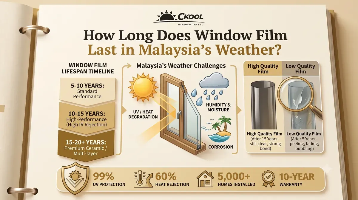 How Long Does Window Film Last in Malaysia's Weather?