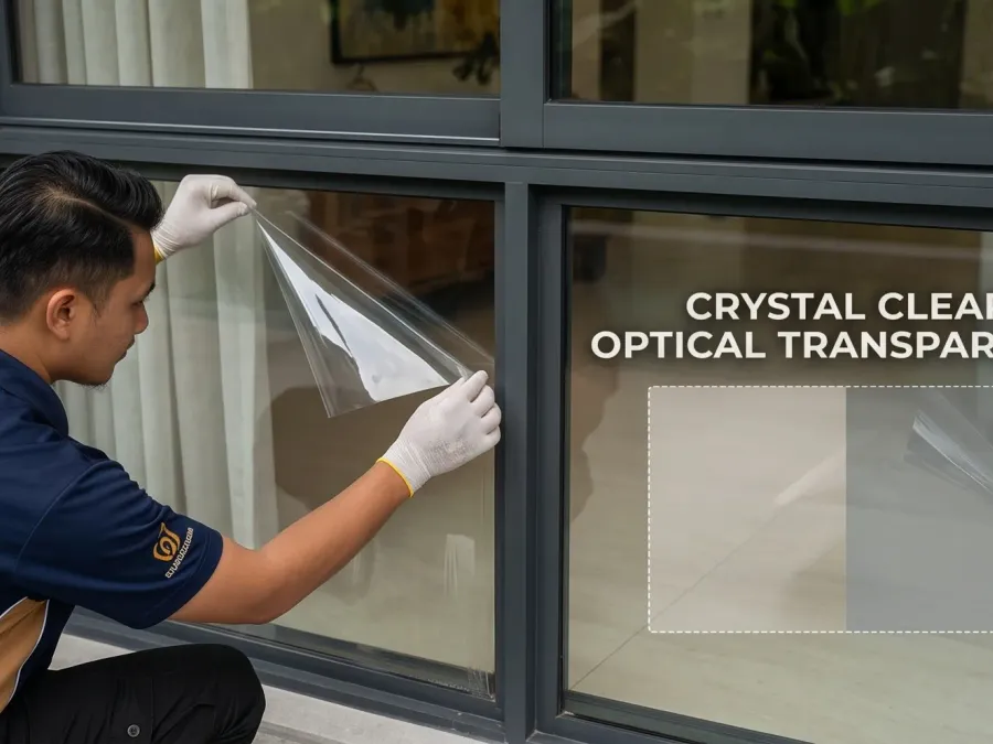 Executive Bungalow - Safety & Security Film (Clear 6 Mil) installation photo 1
